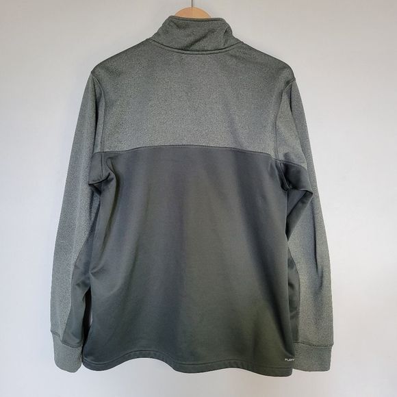 Reebok Playwarm Men's Large 1/4 Zip Lightweight Sweatshirt Pullover Gray Green - Picture 14 of 16